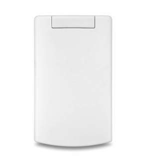 Vysávačová zásuvka DELUXE LONG obdĺžnik - biela s nepriľnavým povrchom. Určené pre centrálne vysávače.